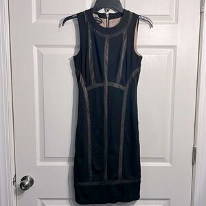 Bebe Women’s Sleeveless Black Midi Dress - Size 4